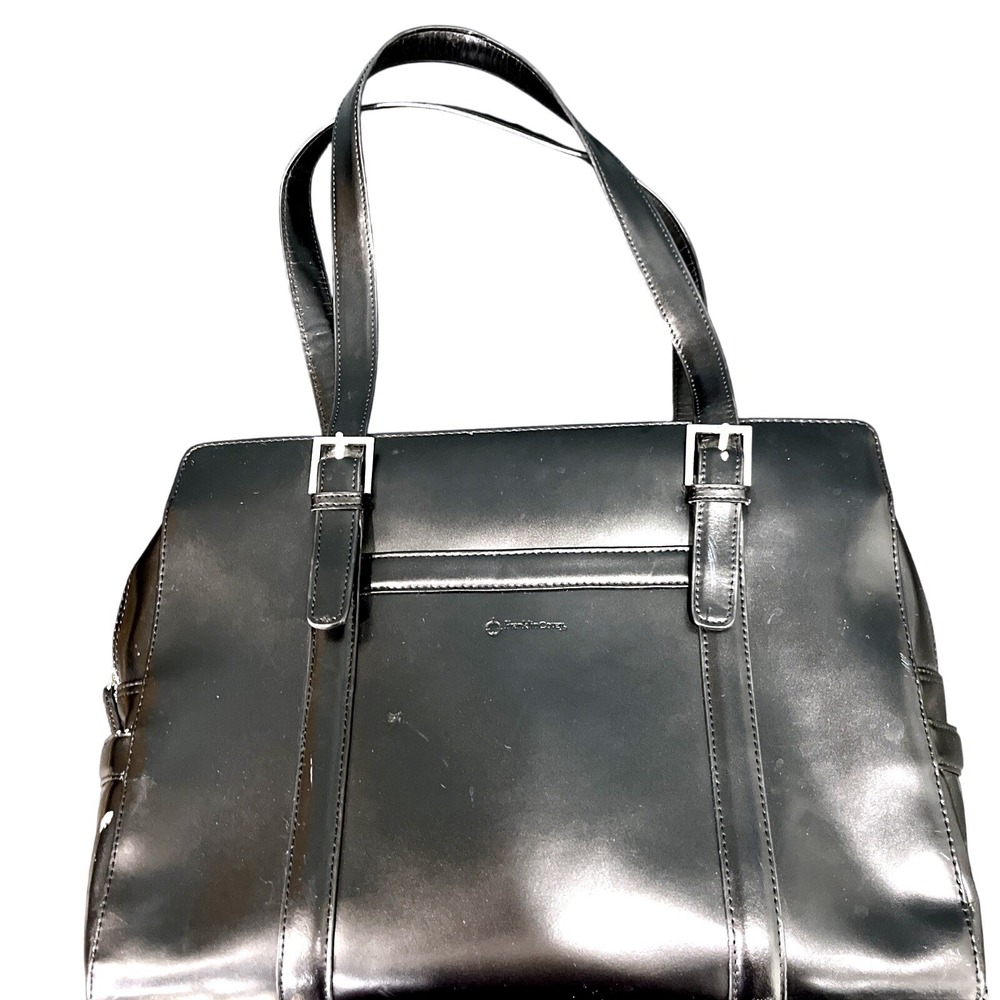 Franklin Covey Laptop Tote Womens Large Black Briefcase Professional Work Bag